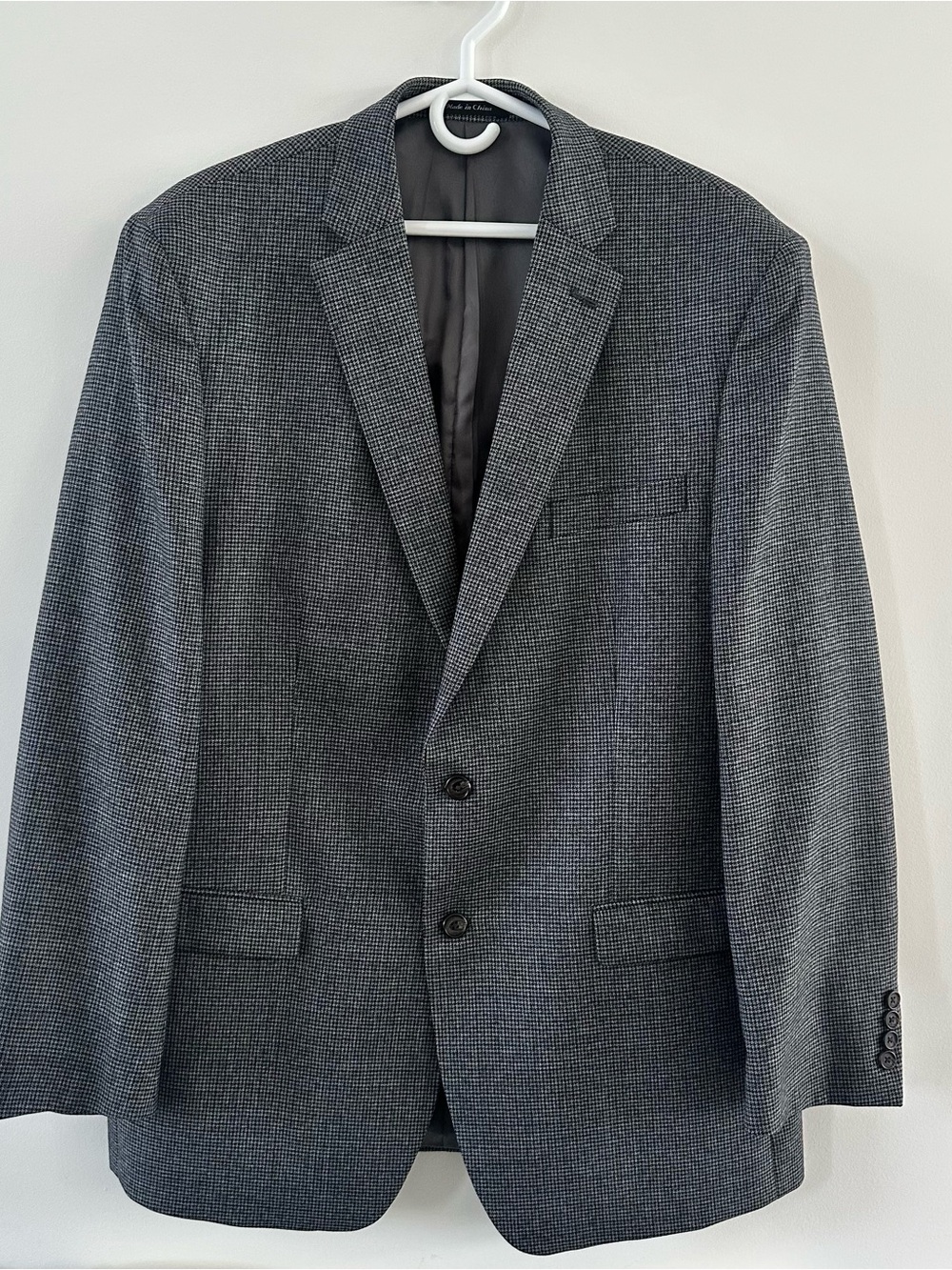 Vintage Ralph Lauren Gray Houndstooth Sport Coat 40R - Picture 2 of 11